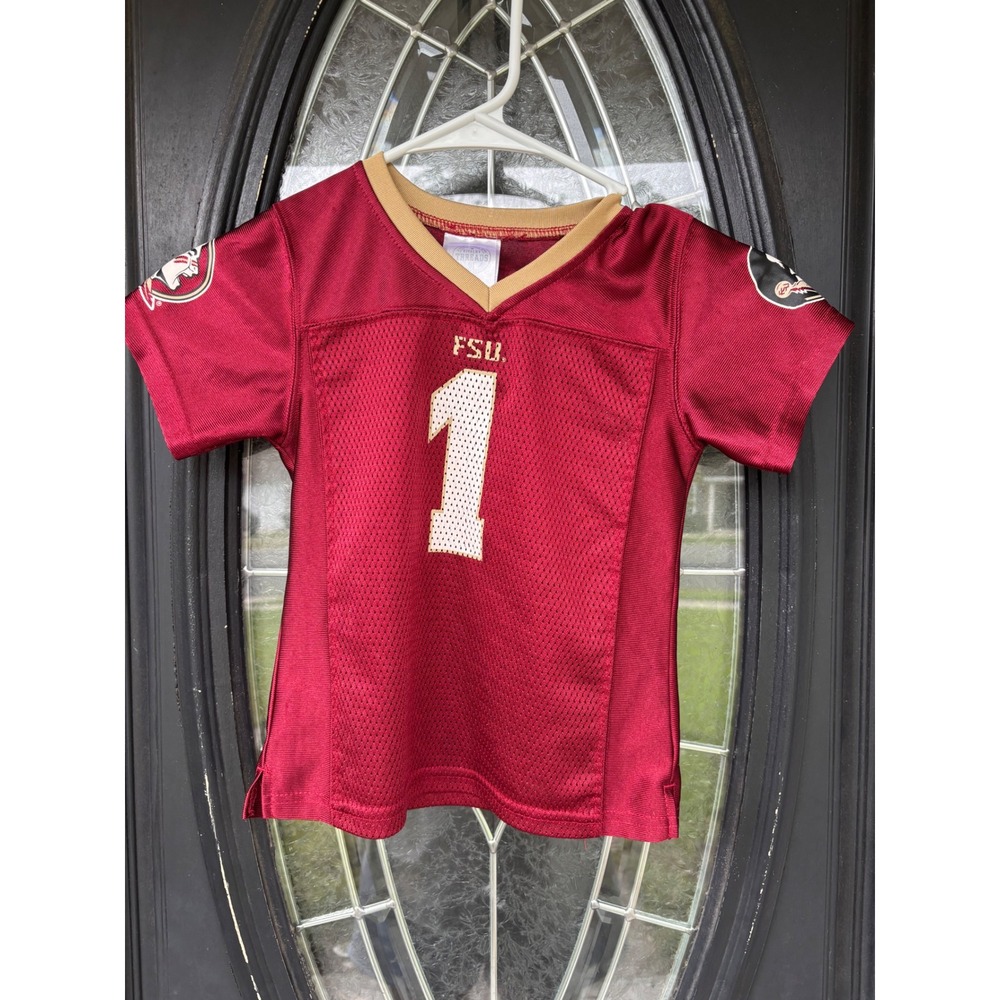 FSU Seminoles Rivalry Threads Kids Football Jersey Garnet Gold Size 4T Small